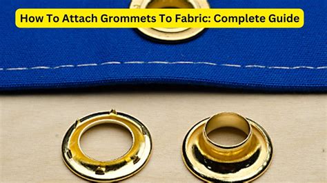 how to put a metal ring in fabric|How To Attach Grommets To Fabric: Co.